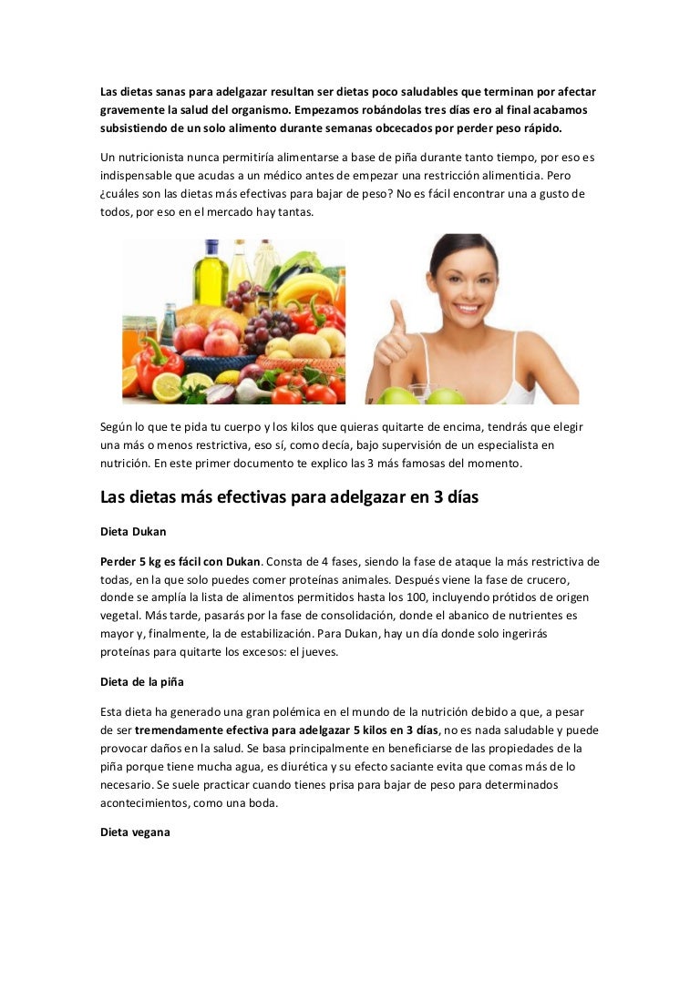 Dieta vegana facil para adelgazar